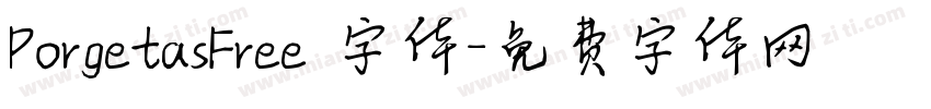 PorgetasFree 字体字体转换